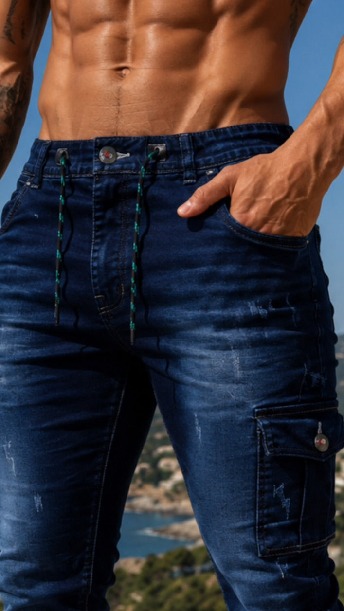 DARK BLUE JOGGER MEN 345