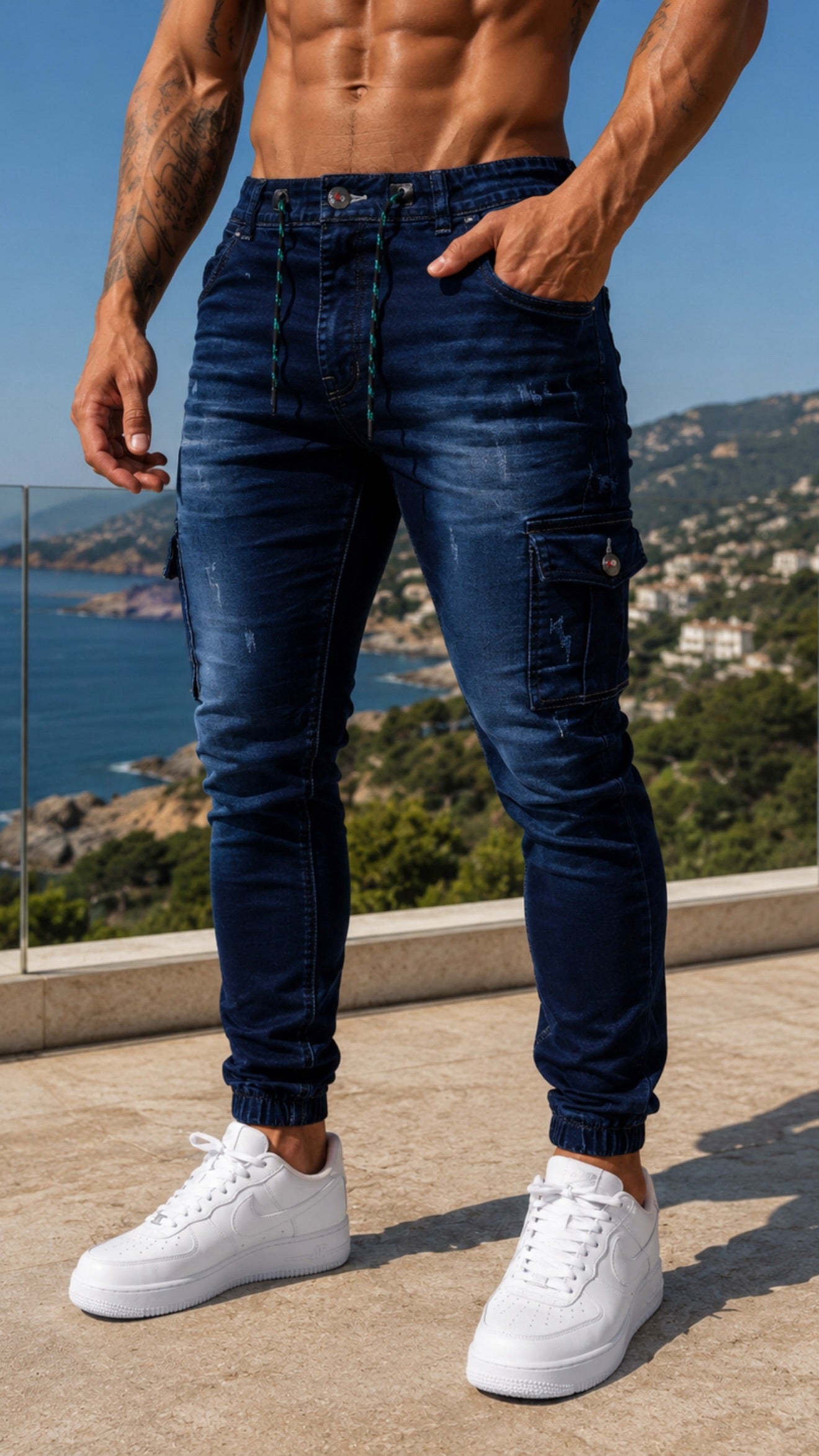 DARK BLUE JOGGER MEN 345