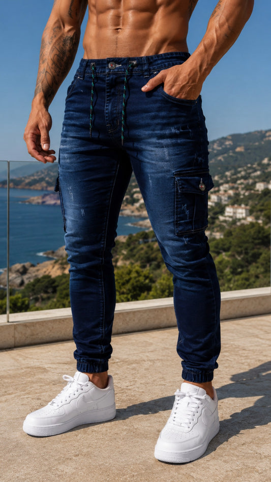 DARK BLUE JOGGER MEN 345
