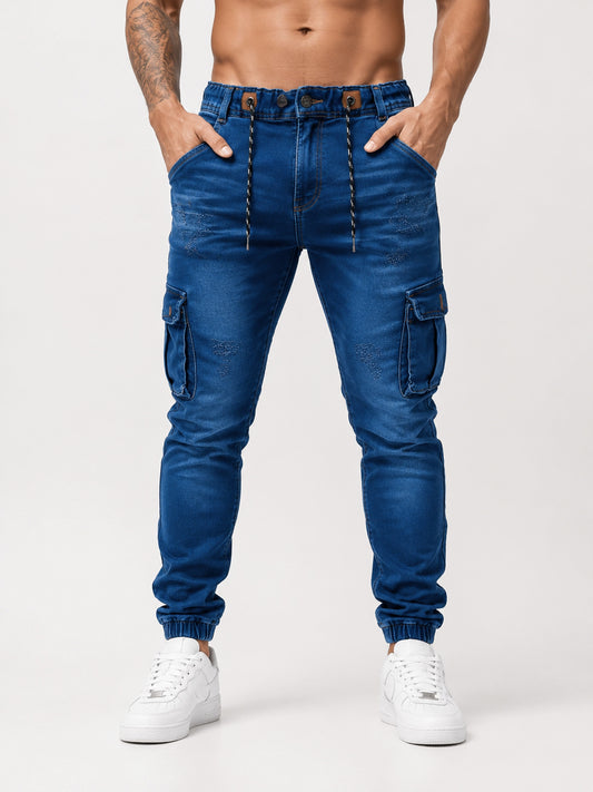 JOGGER DRBL BLUE