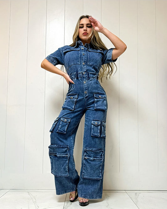 Jumpsuit Denim Blue